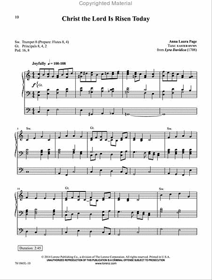 Rejoice, the Lord Is King! Organ Solo scores gallery preview page 2