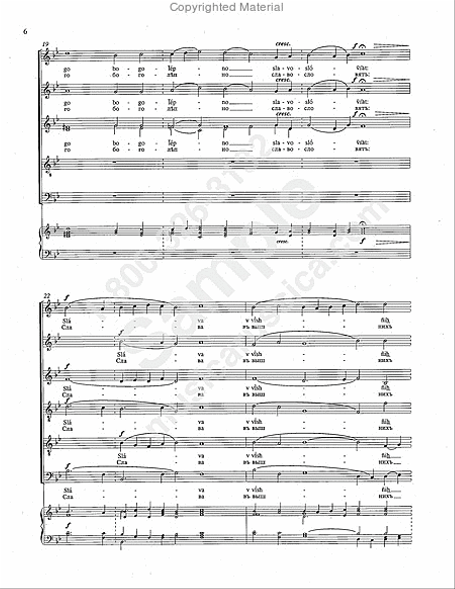 Glory to God in the Highest 4-Part scores gallery preview page 5