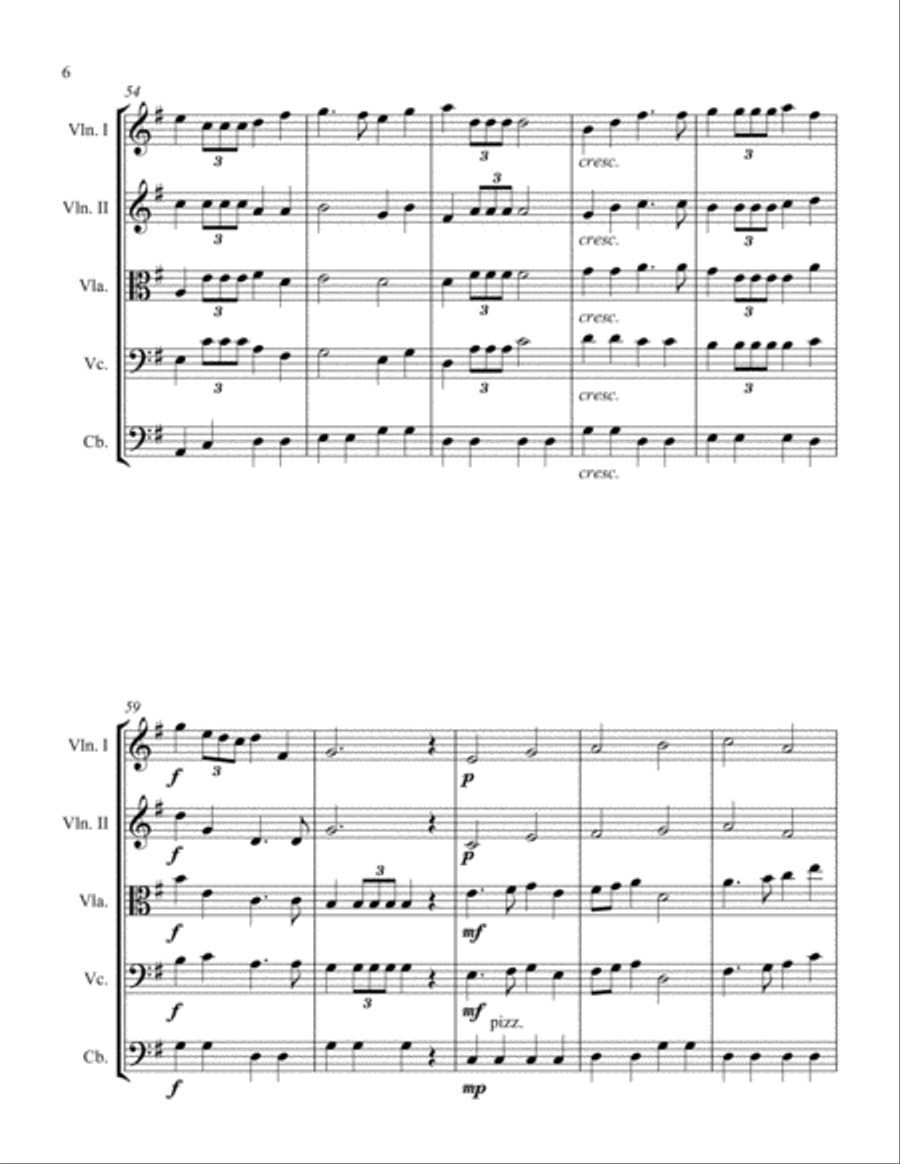 Mach March String Orchestra scores gallery preview page 6