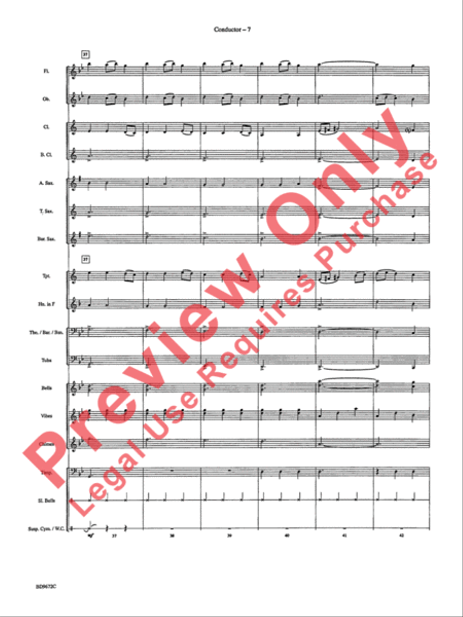 Ukrainian Bell Carol Ukrainian Bell Carol Concert Band scores gallery preview page 10