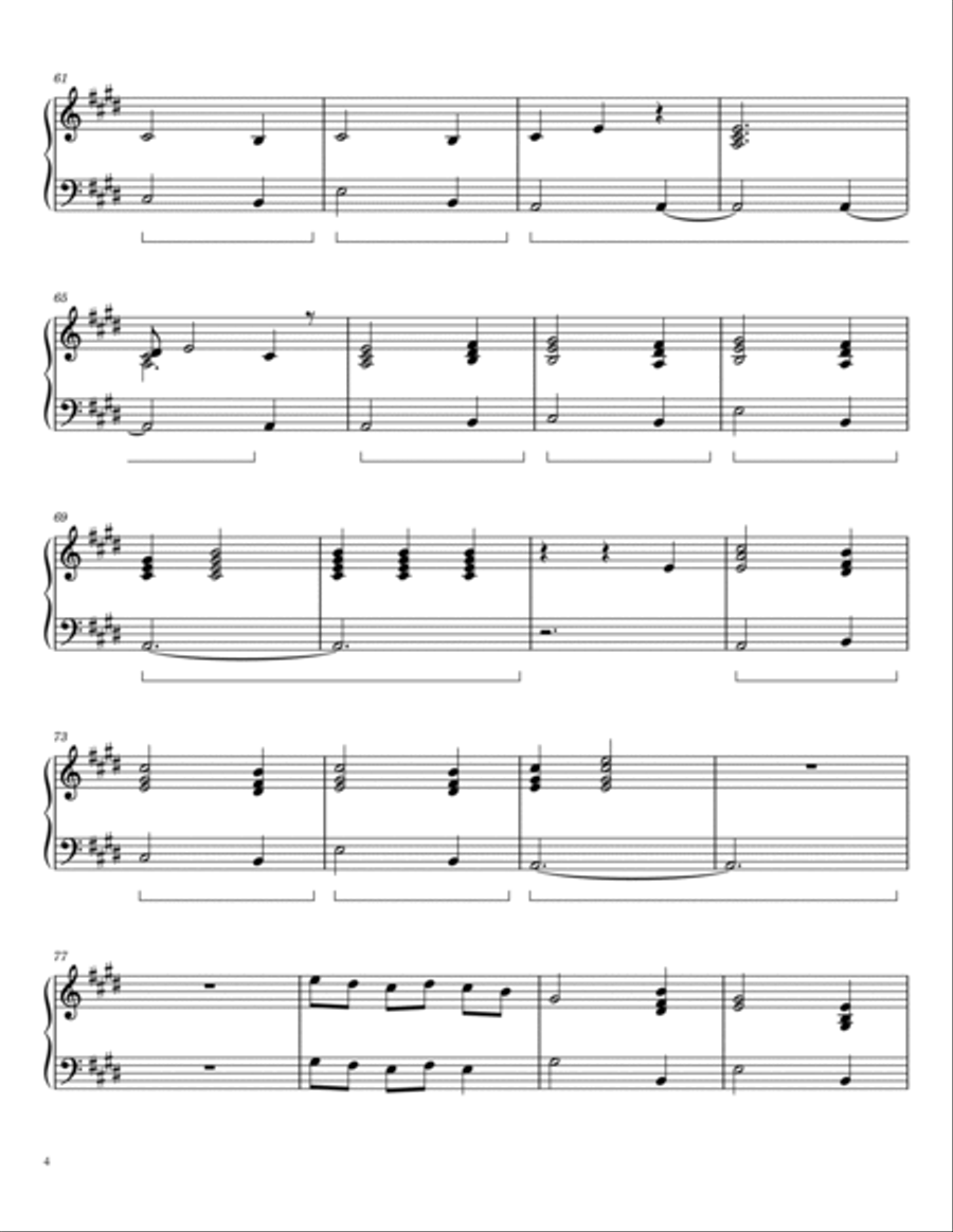 When The Party's Over Piano Solo scores gallery preview page 4