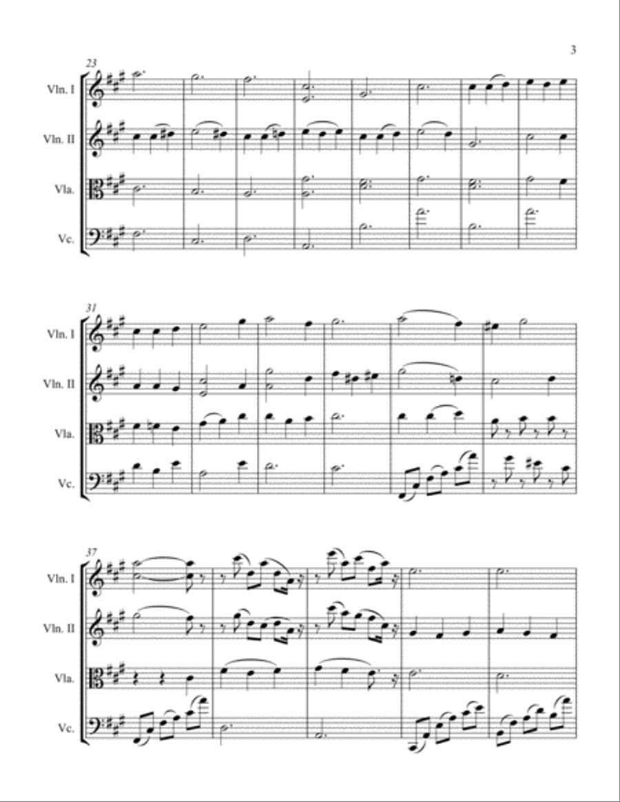 Asturies from Espagnole Asturies from Espagnole String Quartet scores gallery preview page 3