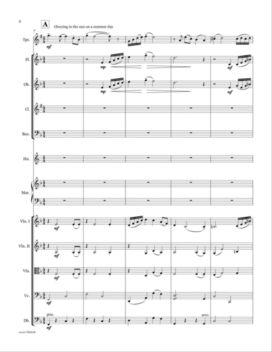 Red Cherry Lark (trumpet & chamber orchestra) Chamber Orchestra scores gallery preview page 4