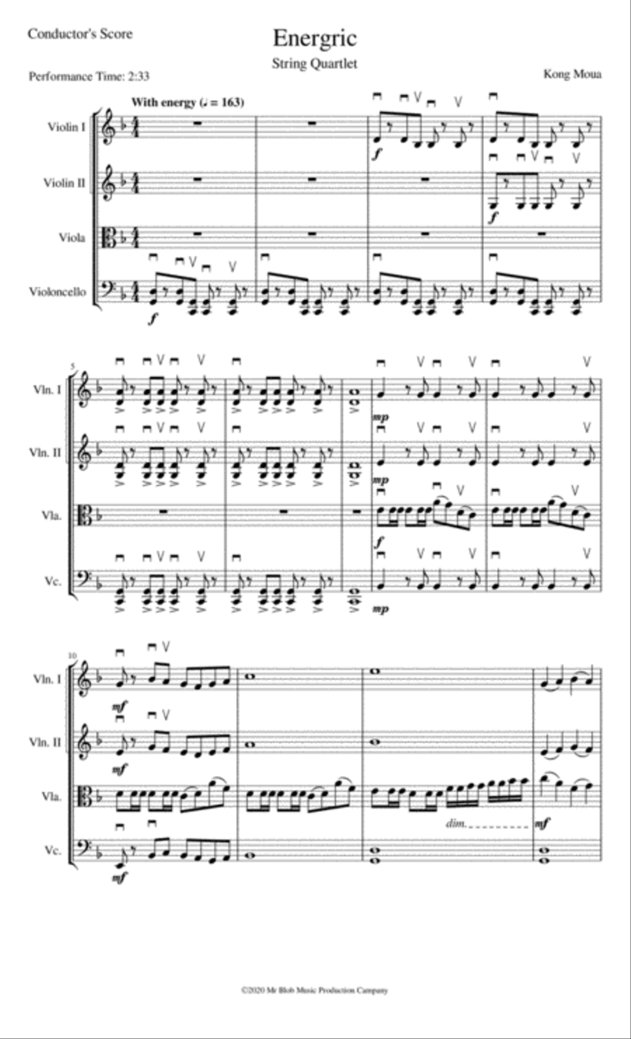 Energric String Orchestra scores gallery preview page 1
