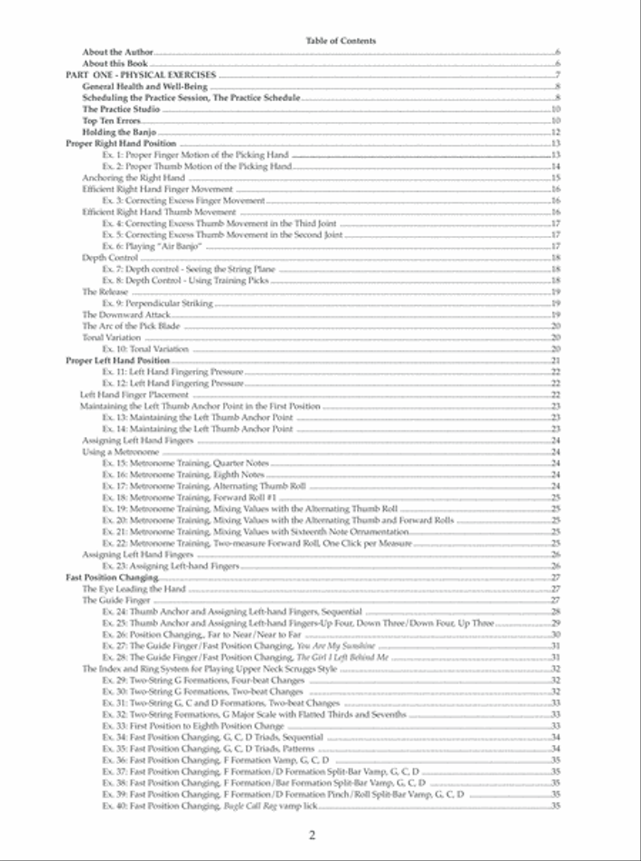 Exercises for Three-Finger Banjo Banjo scores gallery preview page 3