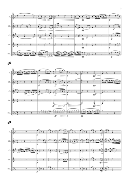 Beethoven: Wind Trio in C Major Op.87 Mvt.II Adagio - wind quintet image number null
