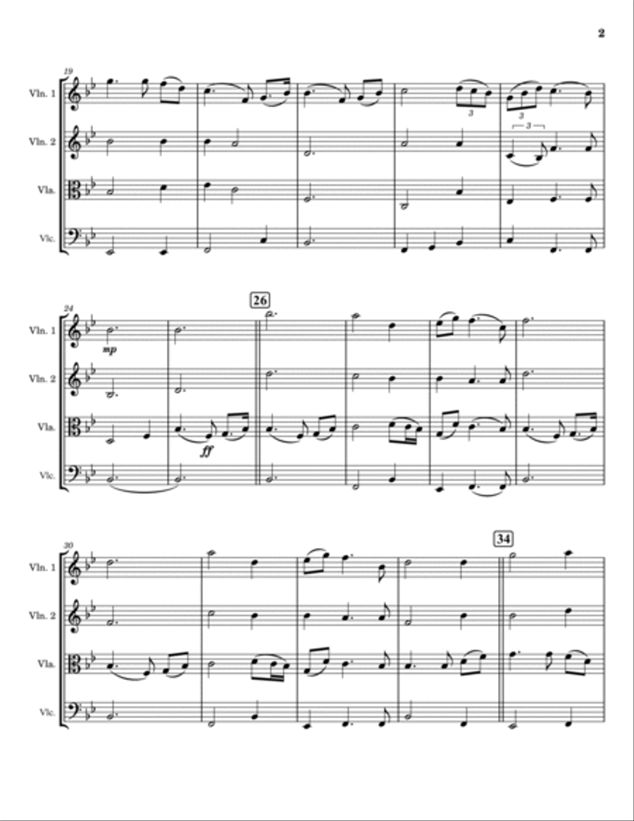 In Christ Alone String Quartet scores gallery preview page 2