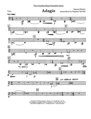 Adagio (Adagio For Strings) - Tuba