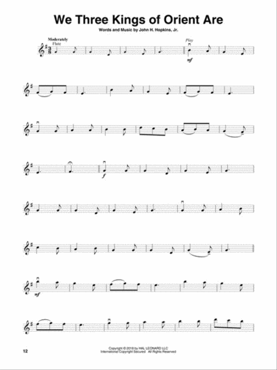 Favorite Christmas Hymns Violin Solo scores gallery preview page 5