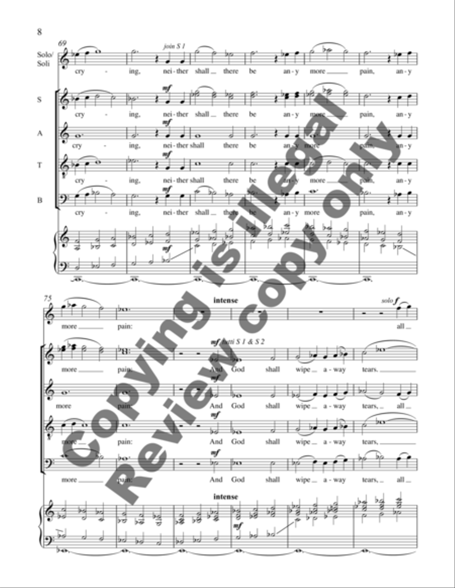 And I saw a new heaven SSATB scores gallery preview page 15