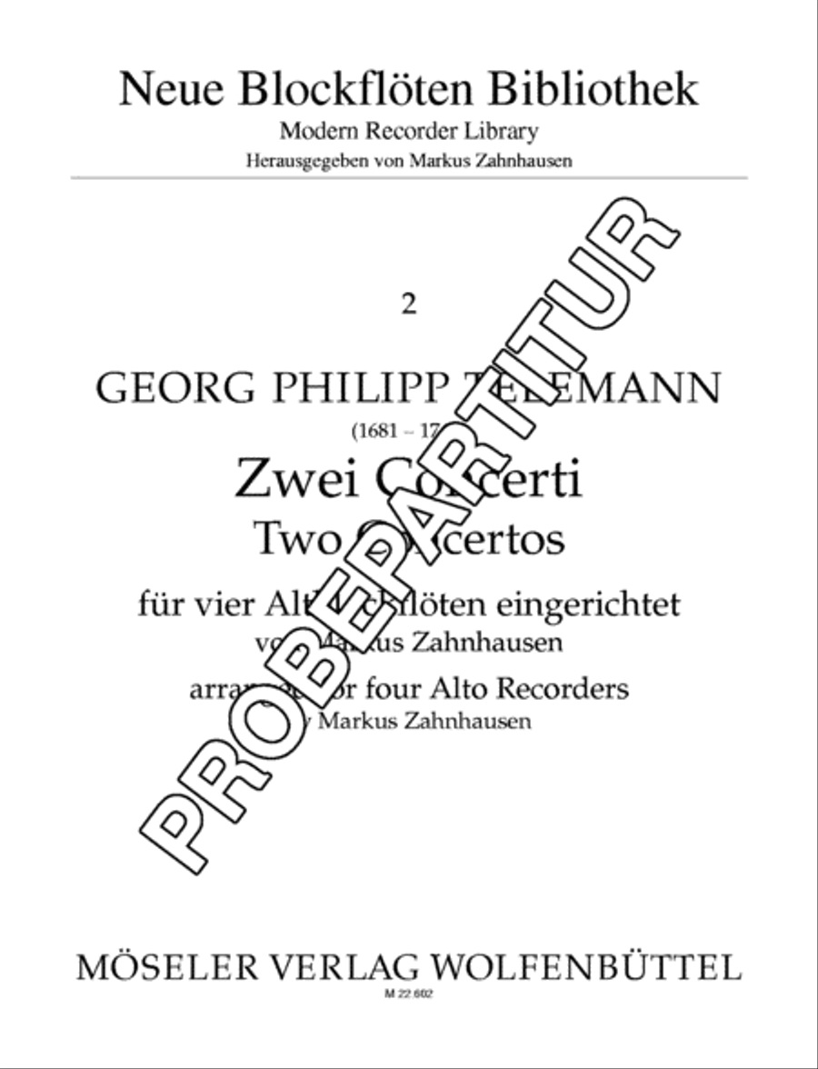 2 Concerti 2 Concerti Alto Recorder scores gallery preview page 2