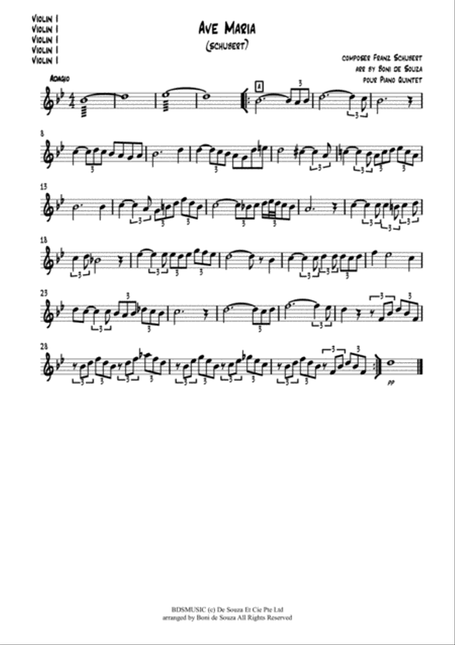 Ave Maria - Schubert (Piano-Strings Octet) image number null