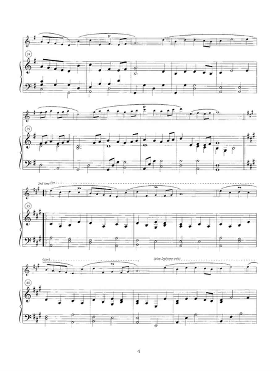 Old English Hymns for Flute Solo Oboe scores gallery preview page 5