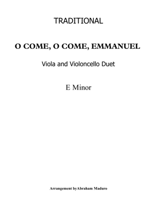 O Come, O Come, Emmanuel Viola Cello Duet-Score and Parts