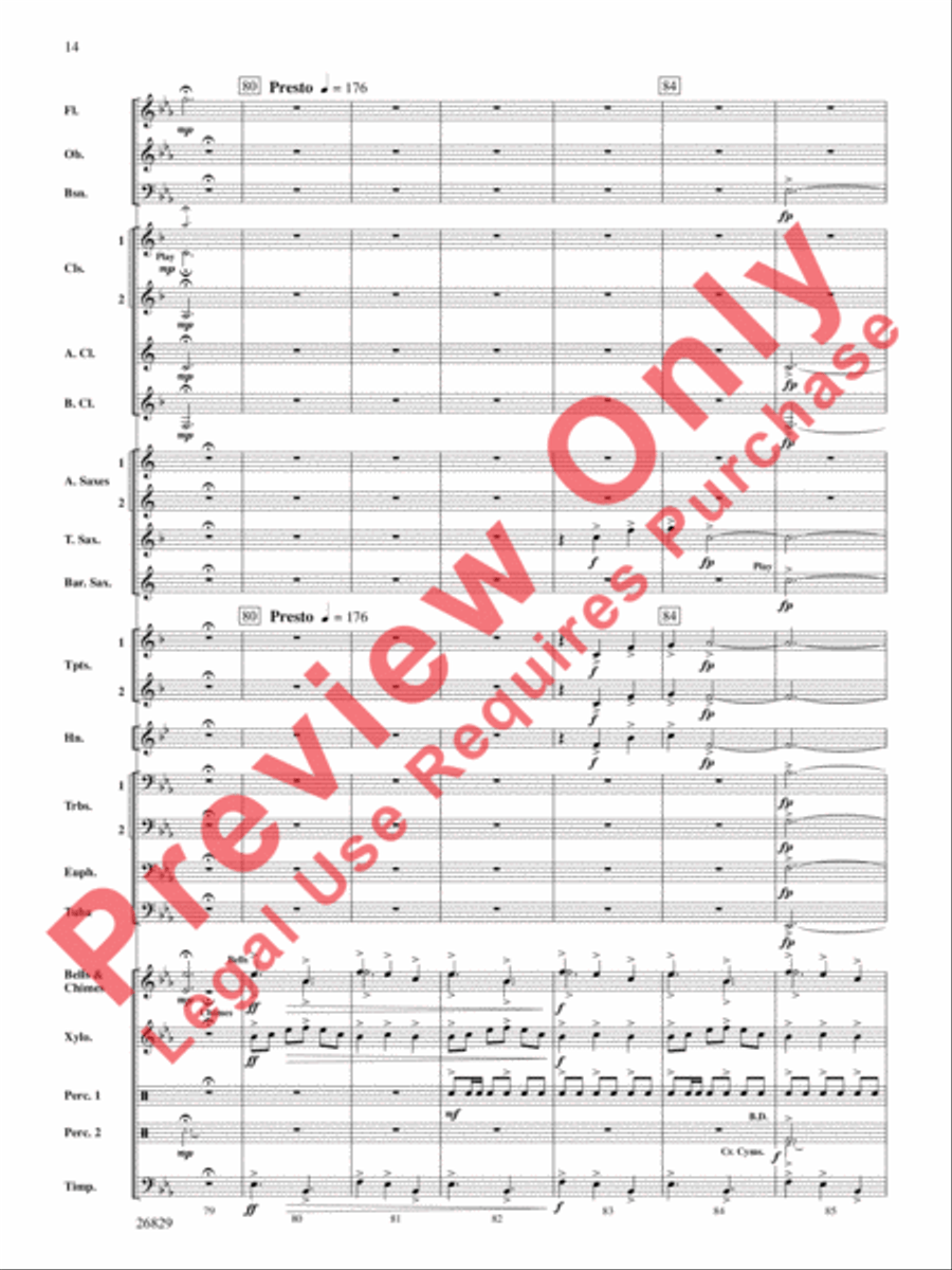 Semper Melior Semper Melior Concert Band scores gallery preview page 15