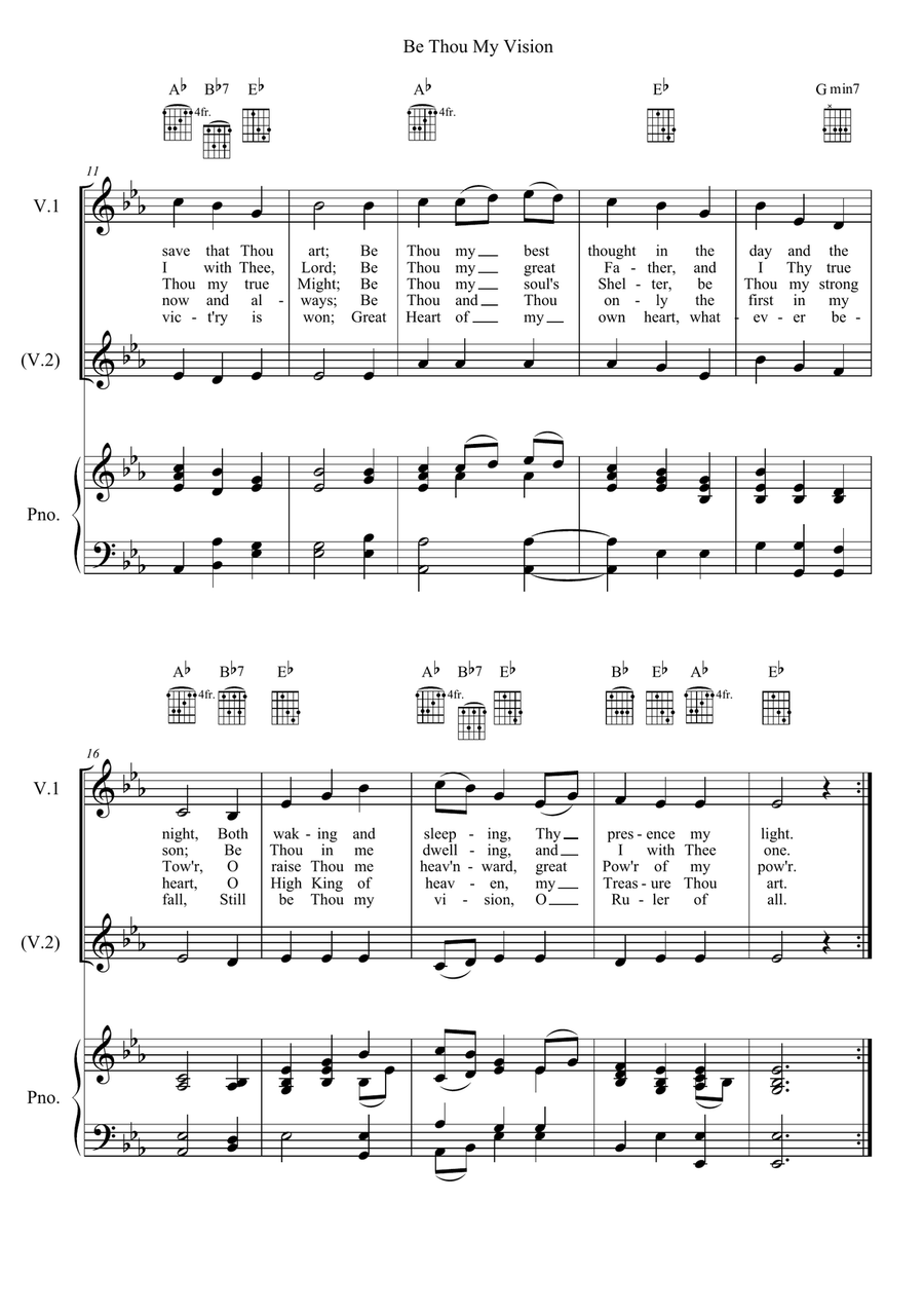 Be Thou My Vision Be Thou My Vision Voice scores gallery preview page 2