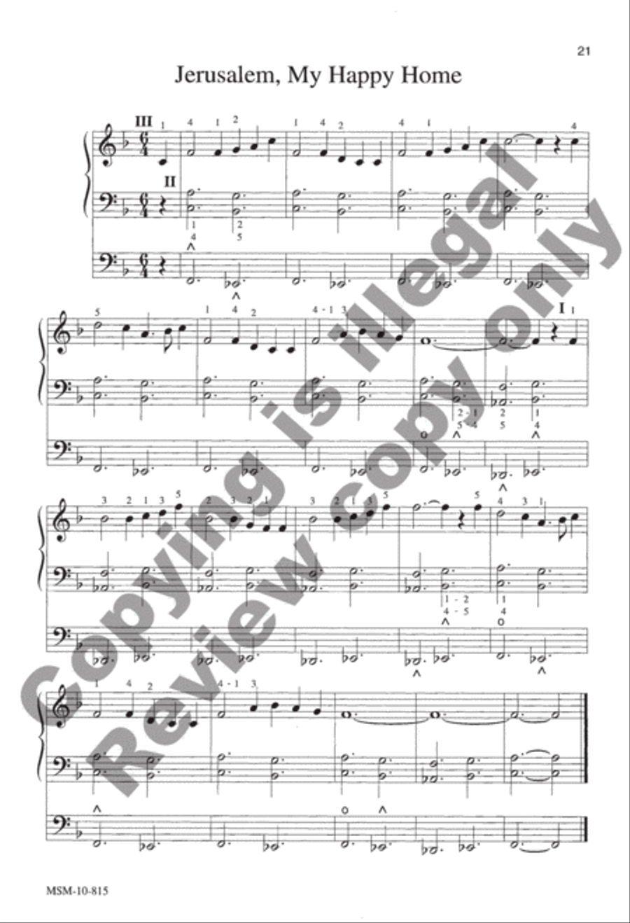 Easy Hymn Settings, General Set 1 Organ scores gallery preview page 12