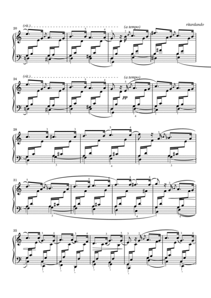 Schumann - Arabeske for piano in C Major, Op. 18 - Original For Piano Solo With Fingered image number null