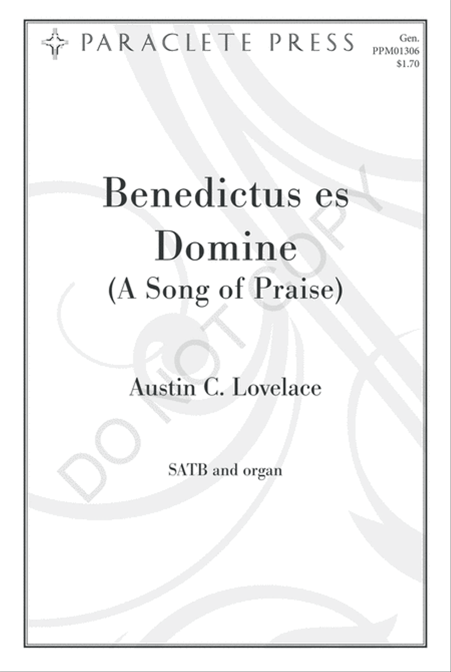 Benedictus es Domine Benedictus es Domine 4-Part scores gallery preview page 2
