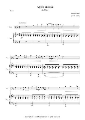Book cover for Apres un reve Op.7 No.1
