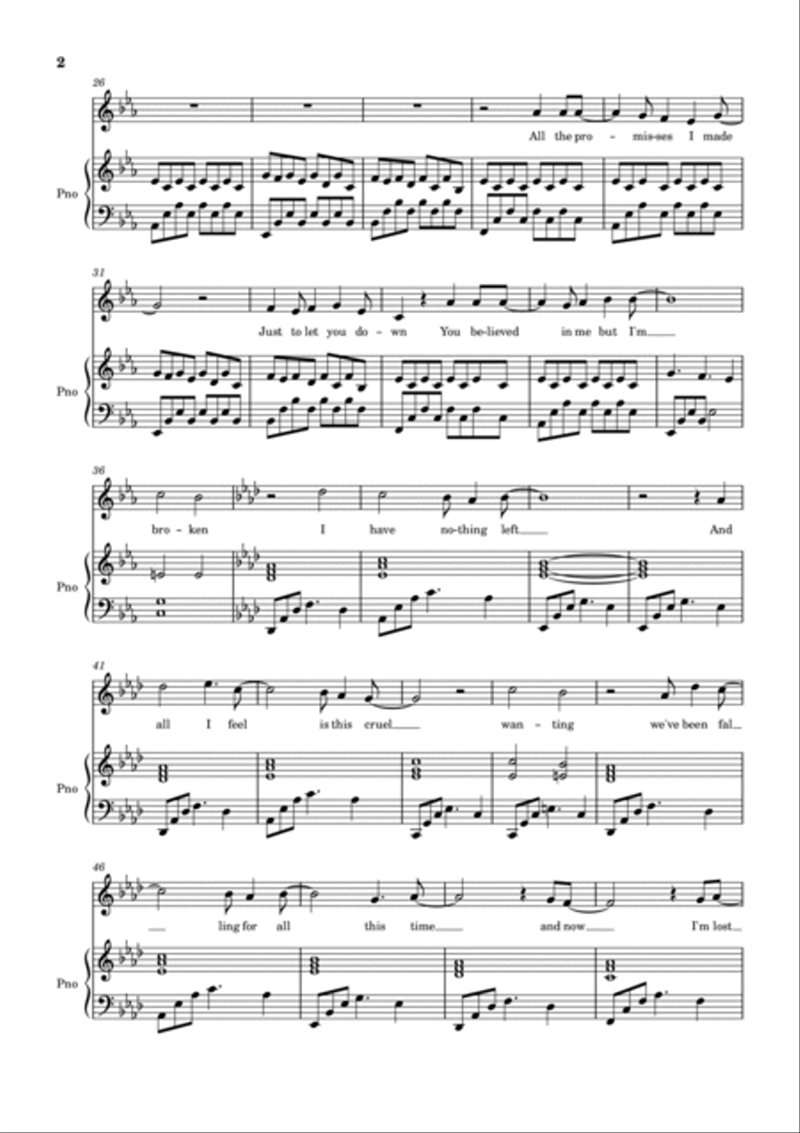 Lost In Paradise Voice scores gallery preview page 2