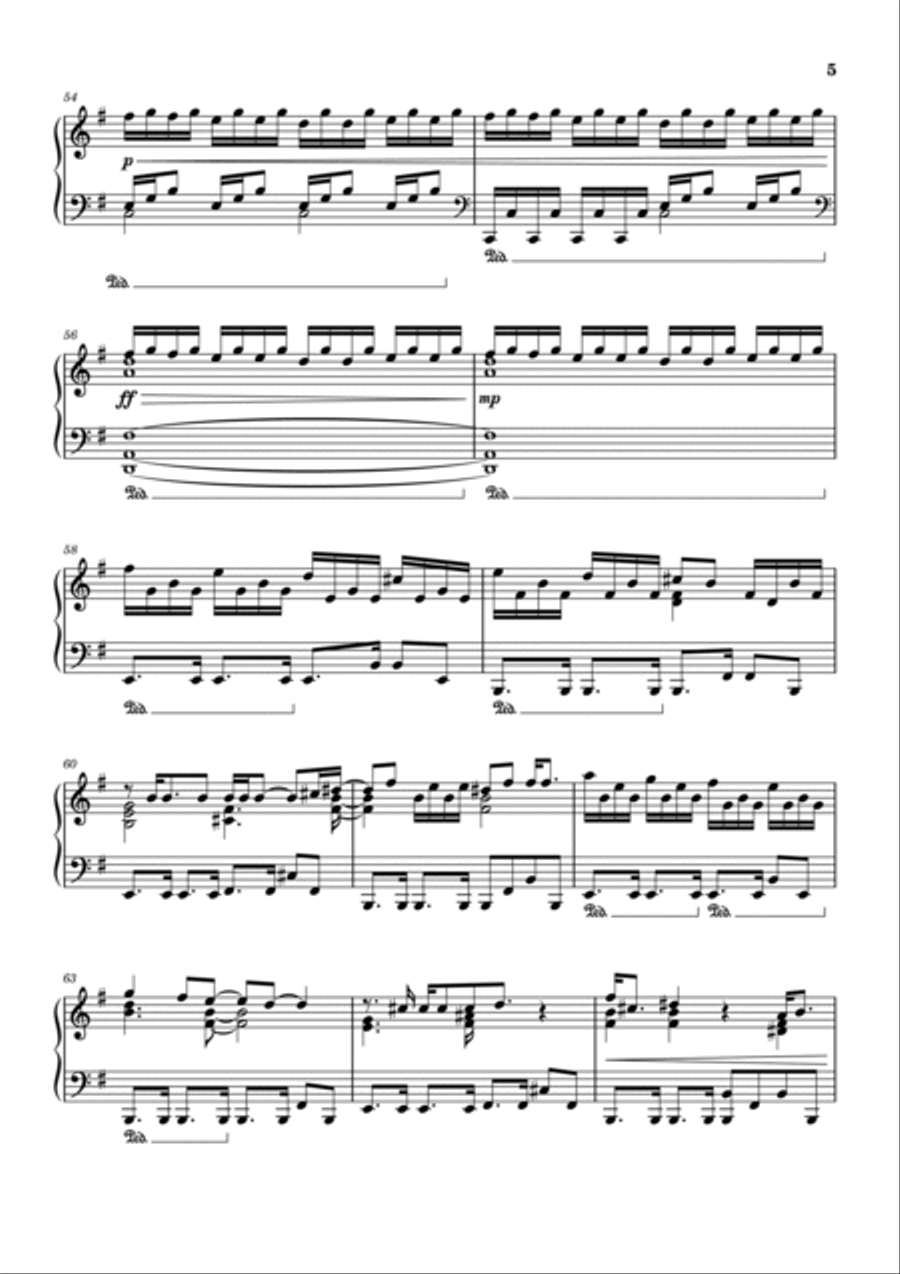 Fountain Of Salmacis Piano Solo scores gallery preview page 5