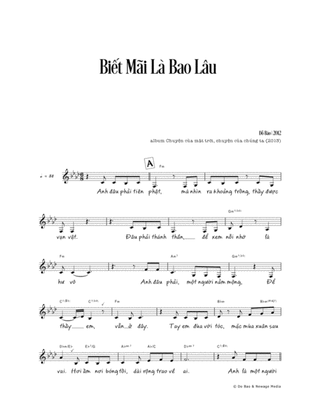 Biết Mãi Là Bao Lâu (vocals & chords)