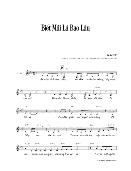 Biết Mãi Là Bao Lâu (vocals & chords) image number null