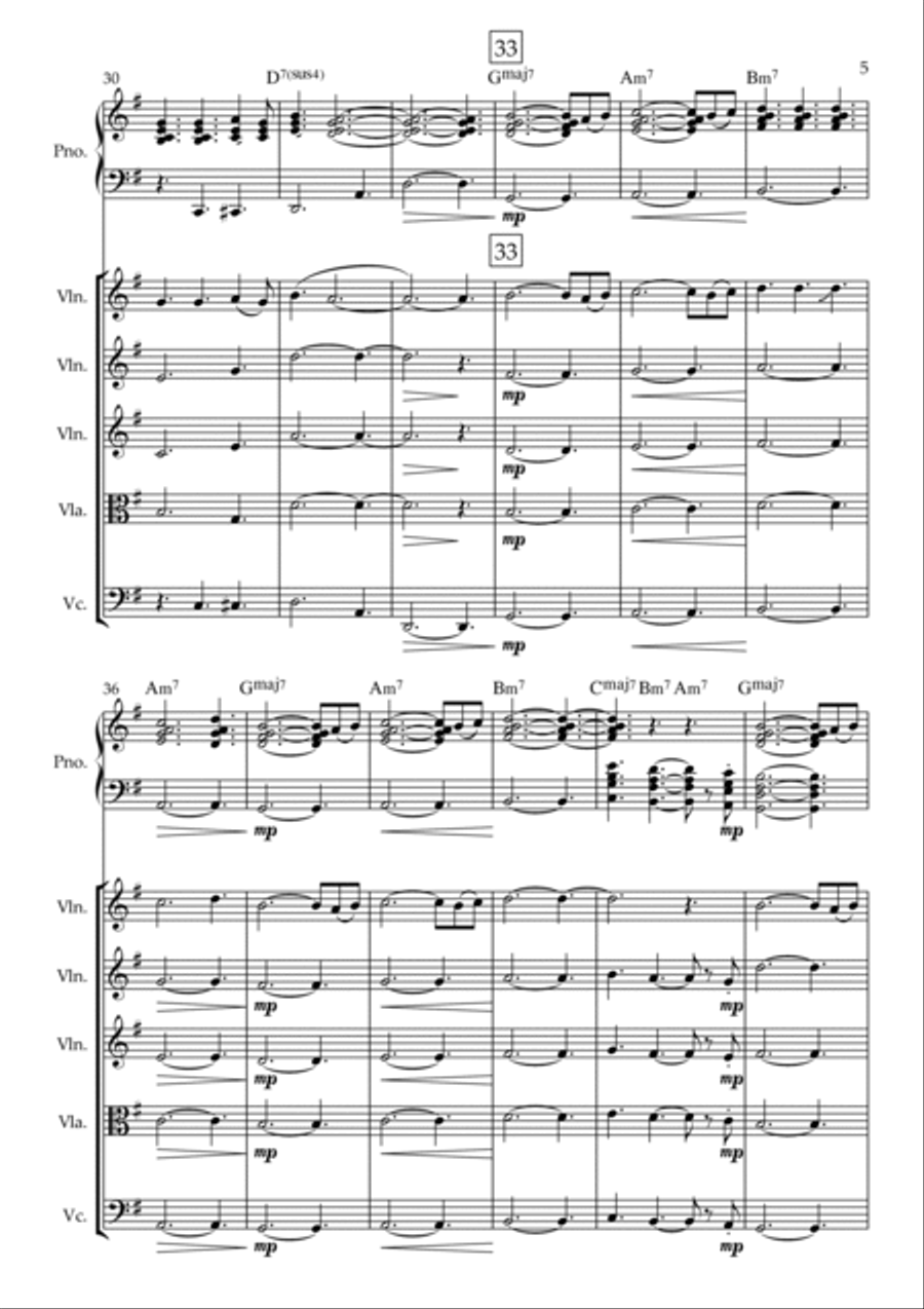 If I Ain't Got You Piano Quintet scores gallery preview page 5