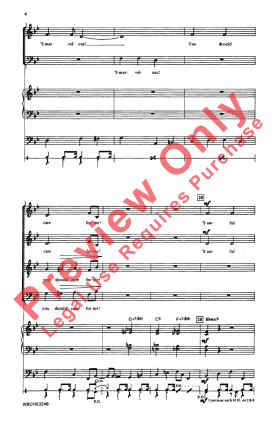 'S Wonderful 'S Wonderful 4-Part scores gallery preview page 4