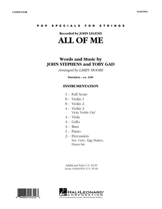 All of Me - Conductor Score (Full Score)