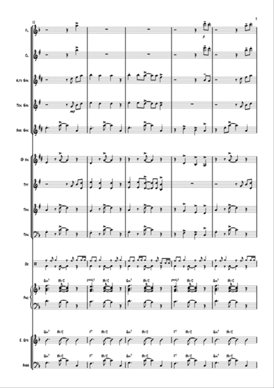 Adios Adios Jazz Ensemble scores gallery preview page 4