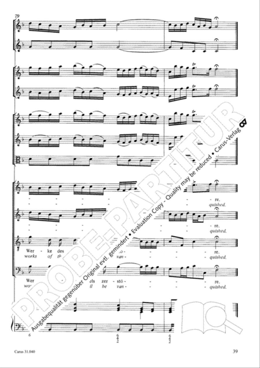 Christ was manifested for this purpose (Dazu ist erschienen der Sohn Gottes) ATB scores gallery preview page 40