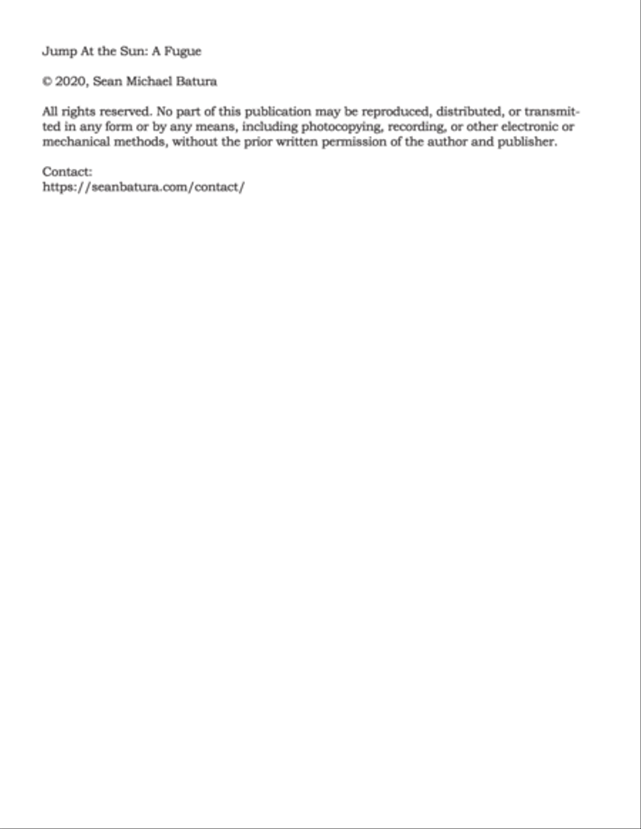 Jump at the Sun: A Fugue (for three guitars) Classical Guitar scores gallery preview page 2