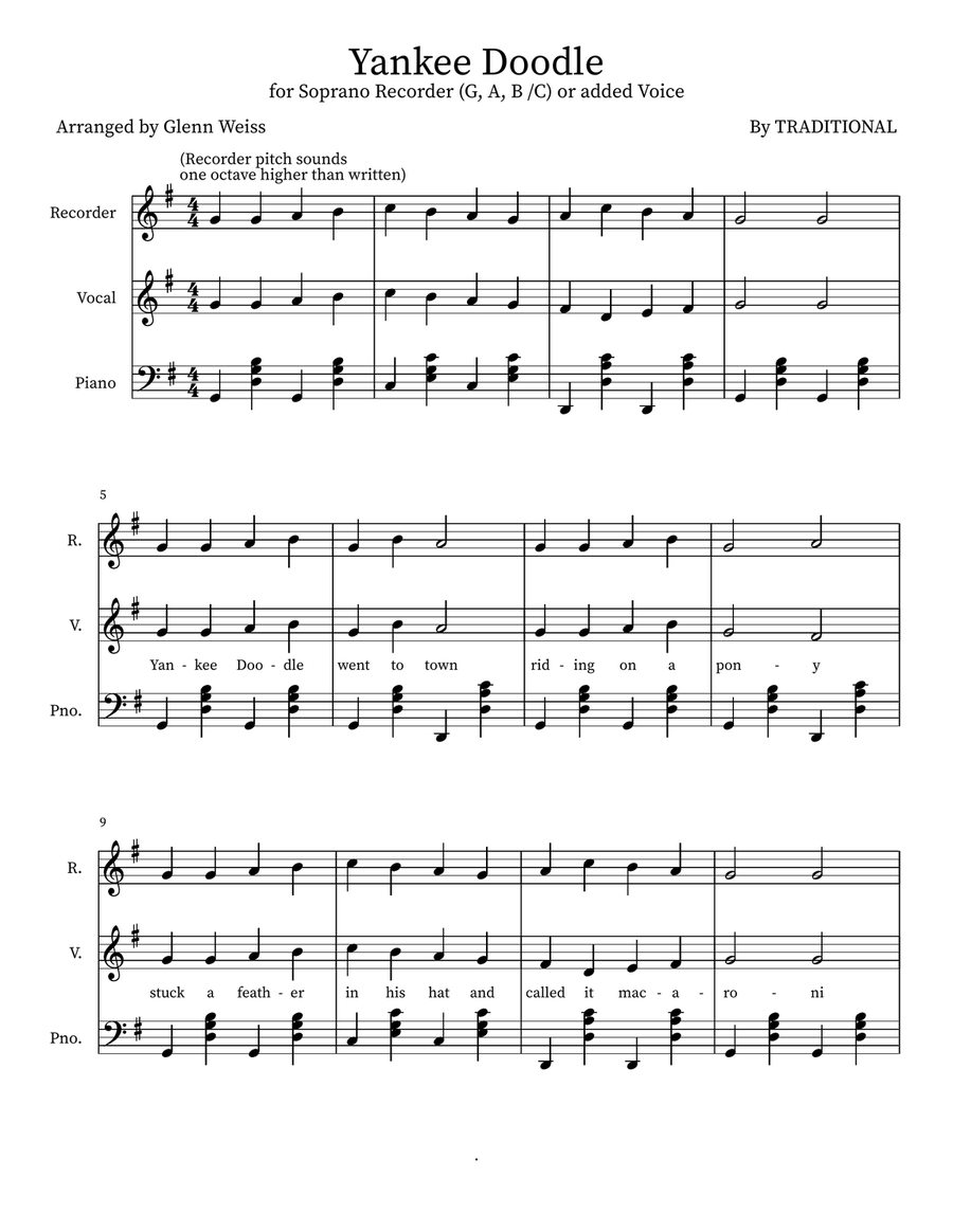 Yankee Doodle Large Ensemble scores gallery preview page 1