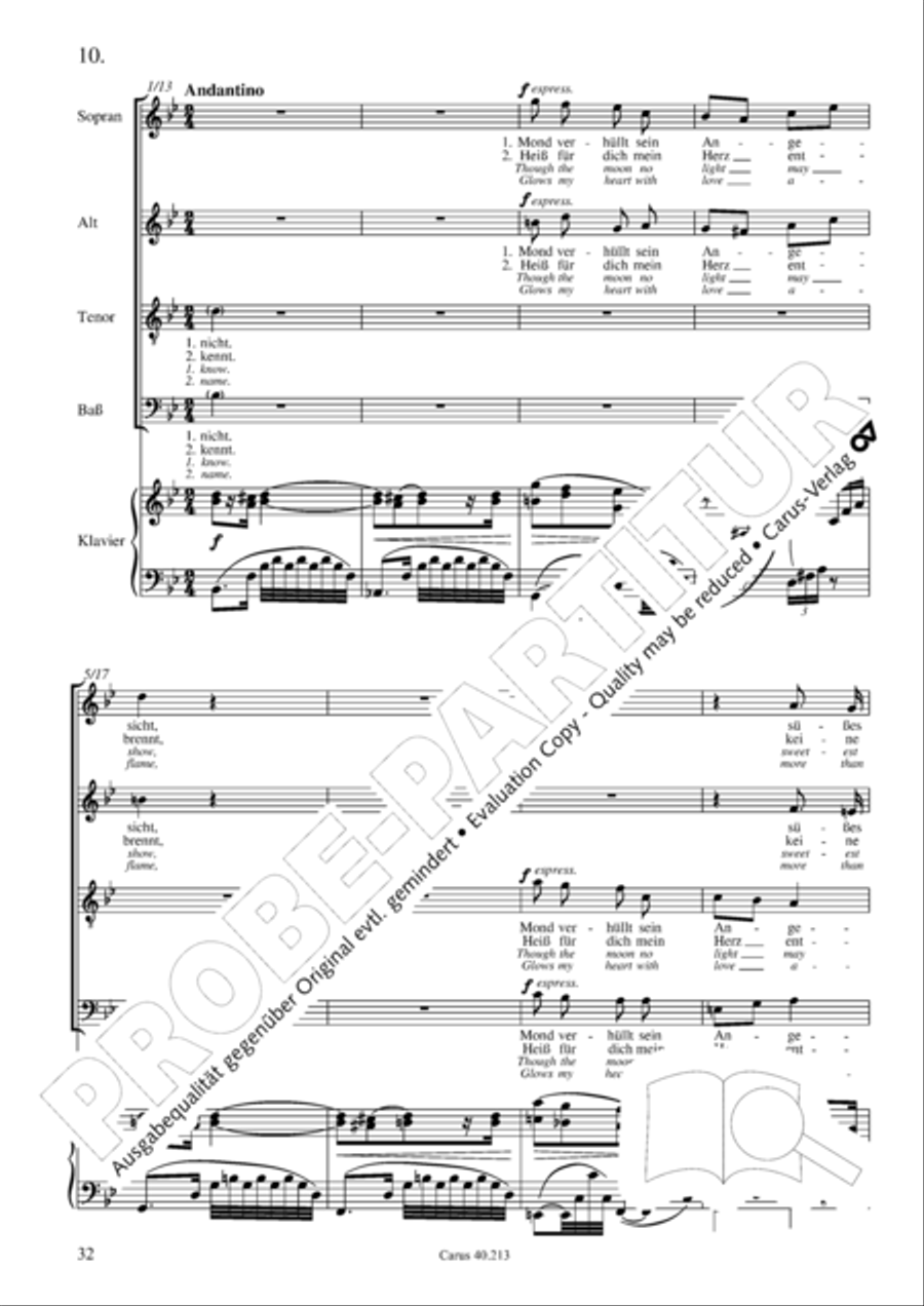 Zigeunerlieder op. 103 Zigeunerlieder op. 103 Choir scores gallery preview page 33