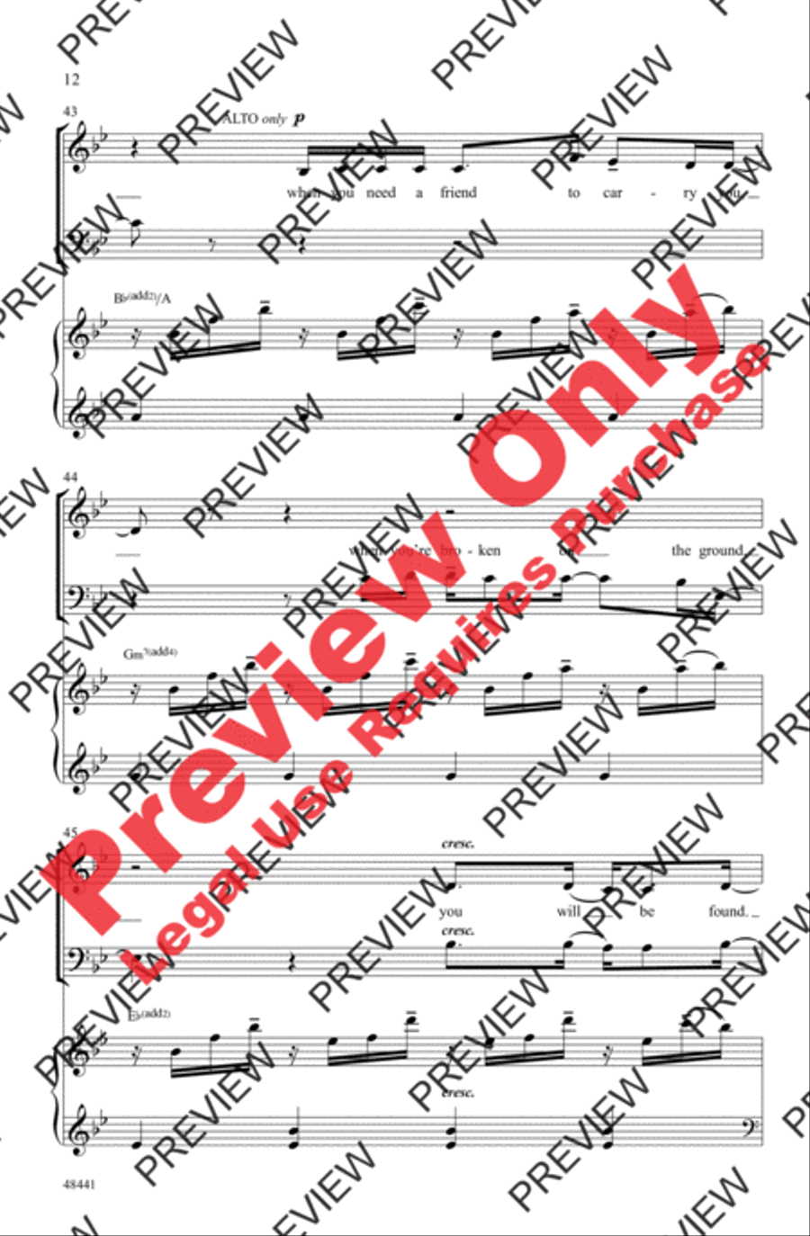 Found/Tonight 3-Part scores gallery preview page 12