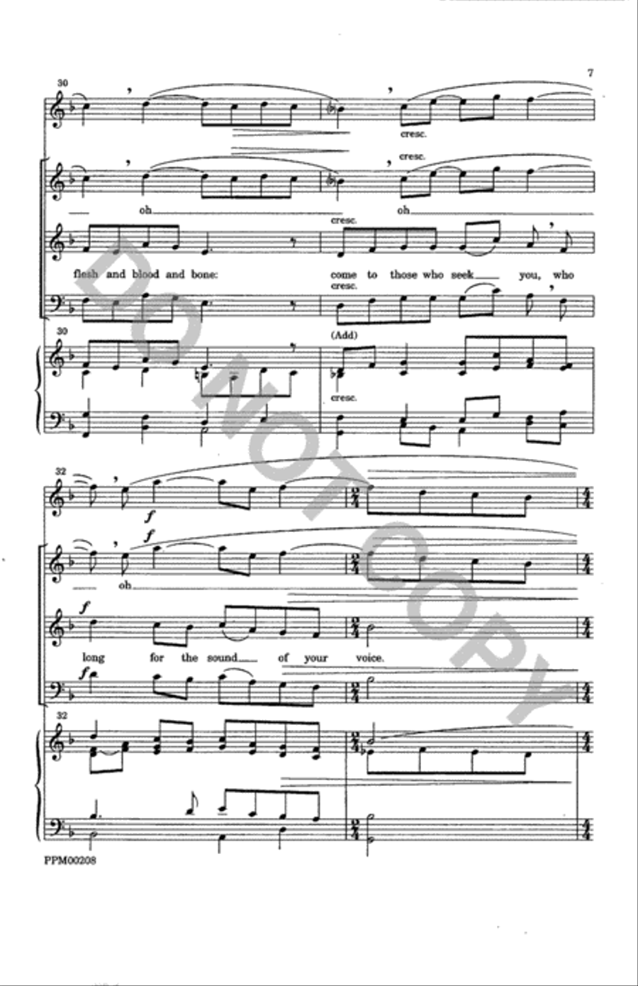 Pervasive Never-absent One 4-Part scores gallery preview page 8