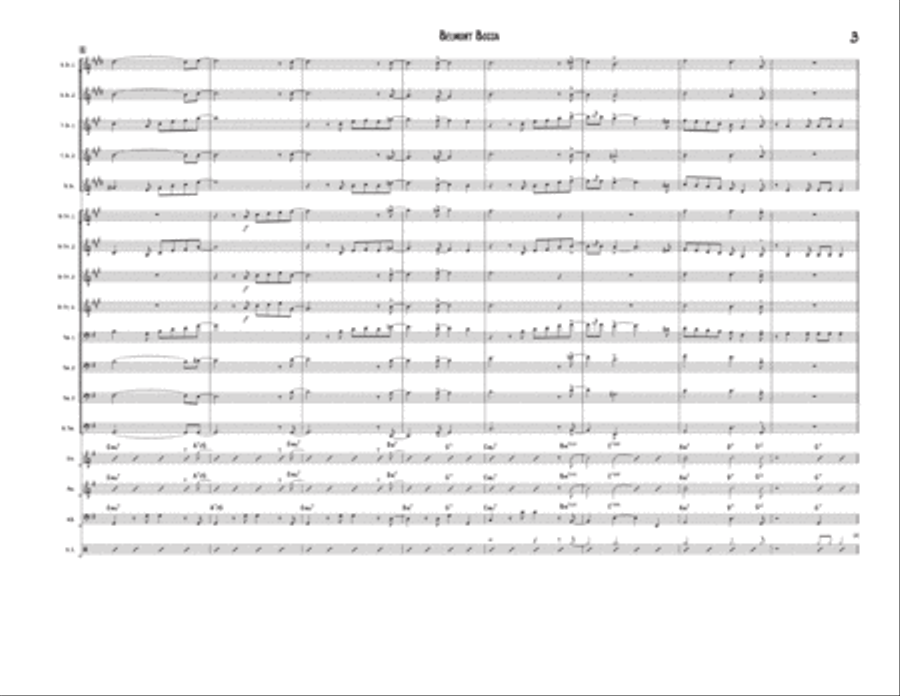 Belmont Bossa Jazz Ensemble scores gallery preview page 3