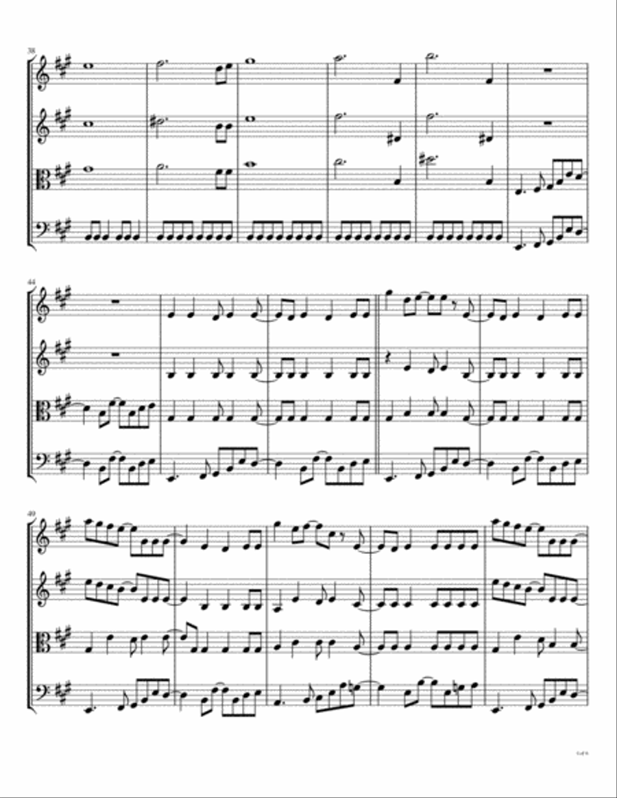 Day Tripper String Quartet scores gallery preview page 5