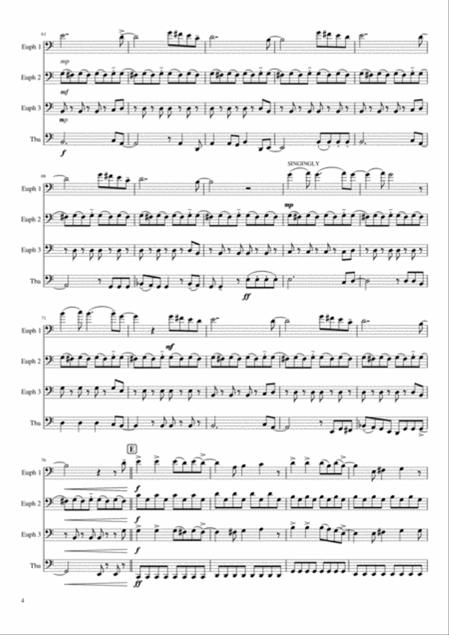 Viva La Vida Small Ensemble scores gallery preview page 4