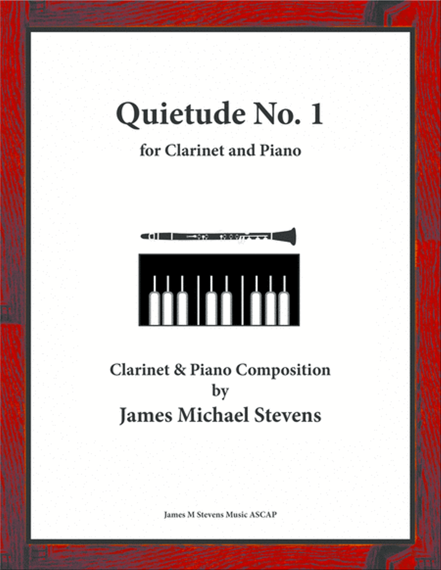 Quietude No. 1 - Clarinet & Piano Clarinet Solo scores gallery preview page 1