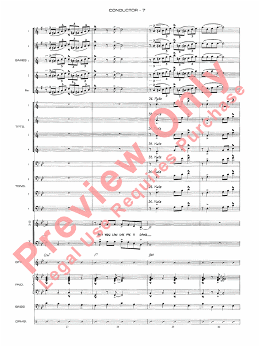 Chattanooga Choo Choo Jazz Ensemble scores gallery preview page 10