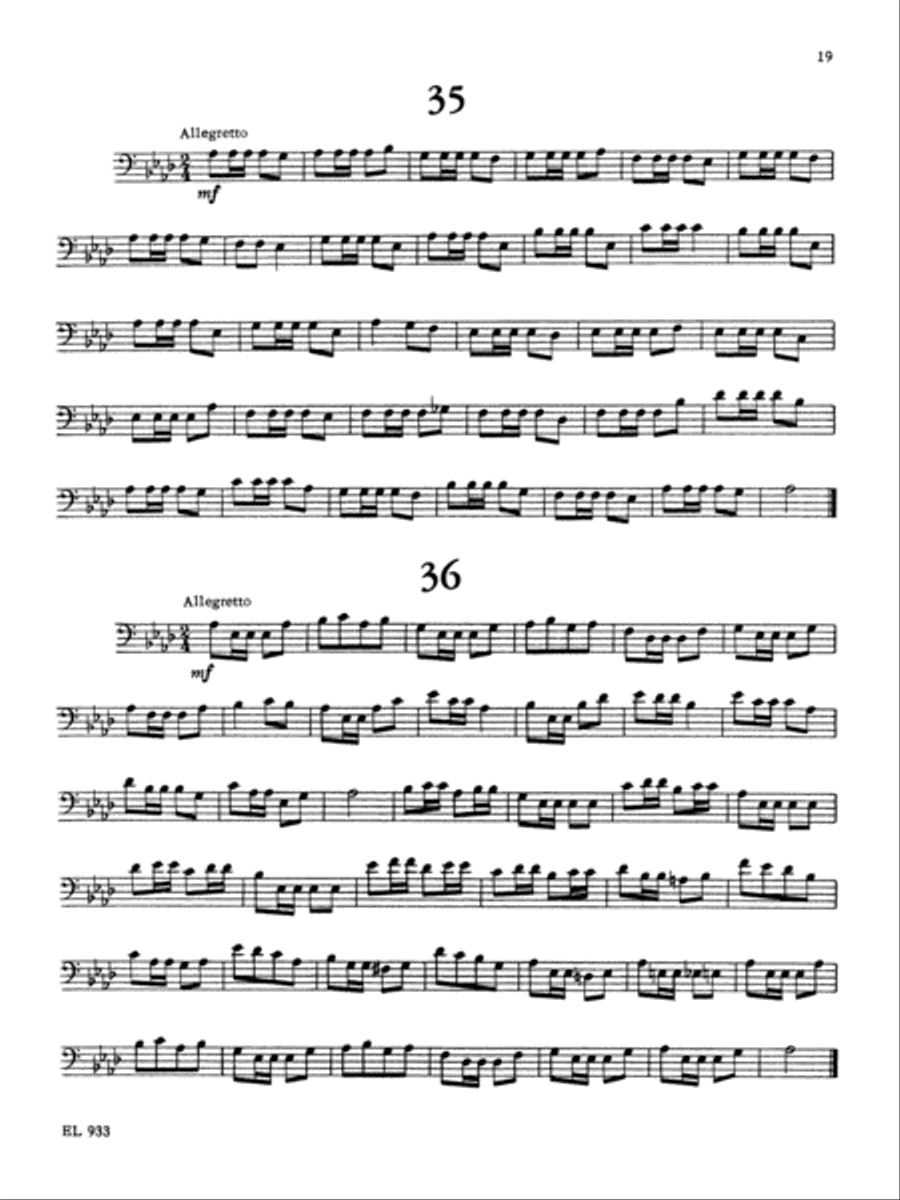 Practical Studies for Trombone, Book 1 Baritone Horn scores gallery preview page 2