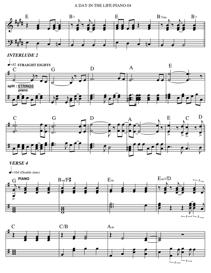 A Day In The Life Small Ensemble scores gallery preview page 4