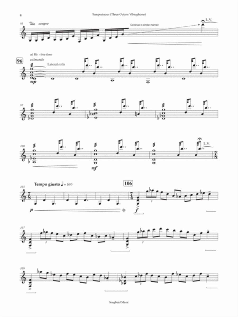 Tempestuous Vibraphone scores gallery preview page 5