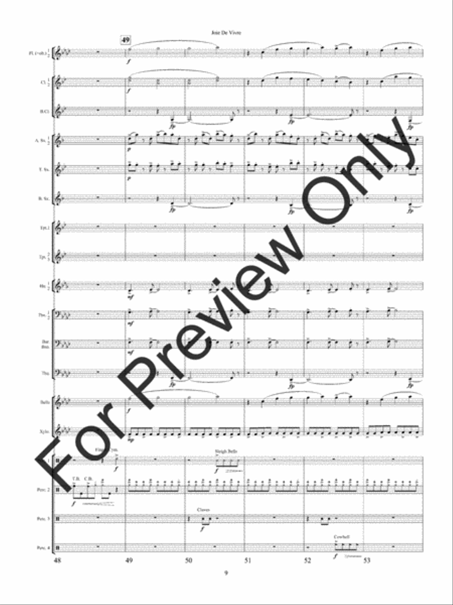 Joie De Vivre Concert Band scores gallery preview page 12
