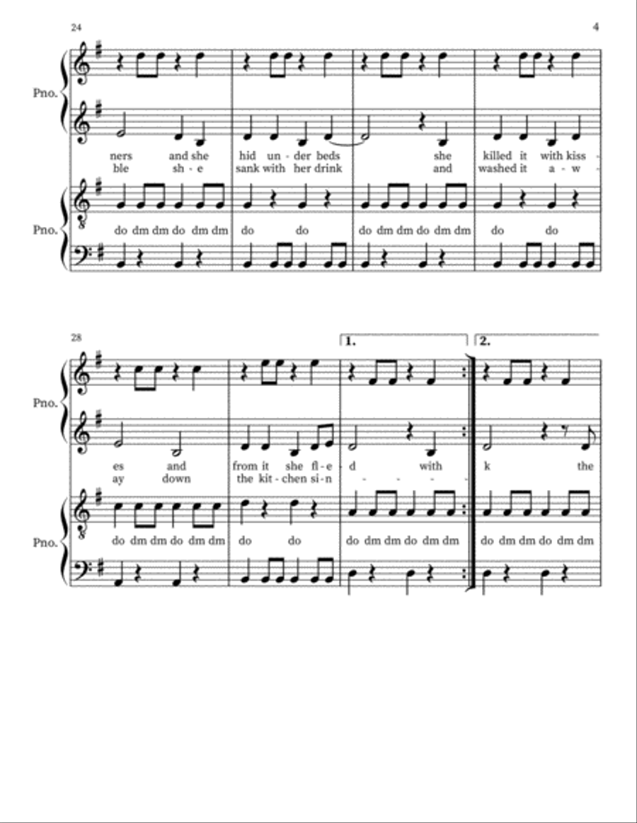 Dog Days Are Over 4-Part scores gallery preview page 4