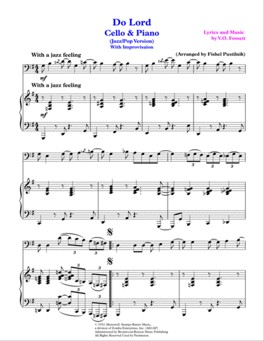 Do Lord Piano scores gallery preview page 2