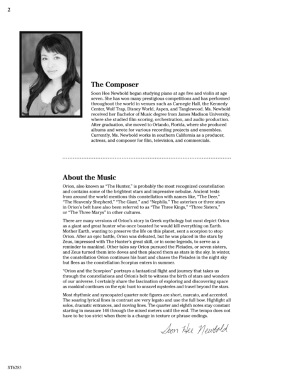 Orion and the Scorpion: Score String Orchestra scores gallery preview page 2
